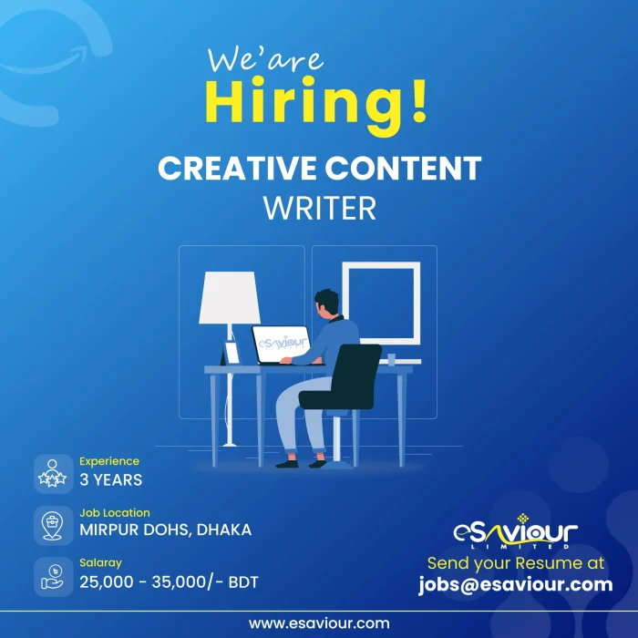 Esaviour Job Post Content writer